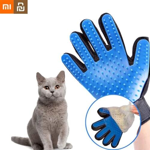 Xiaomi Pets Grooming Glove Cats Dogs Wool Glove Pet Hair Deshedding Brush Comb Glove Pet Cleaning Massage Glove Animal Youpin MI
