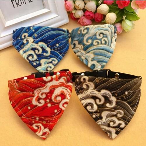 Original Handmade Pet Accessories and Wind triangle scarf saliva towel cat large, medium and small dog bib clothing