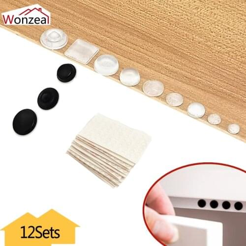 200 grains 6x2.5mm Mini Cabinet Door Bumper self-adhesive silicone damper pad Accessories for kitchen cupboard drawer stop