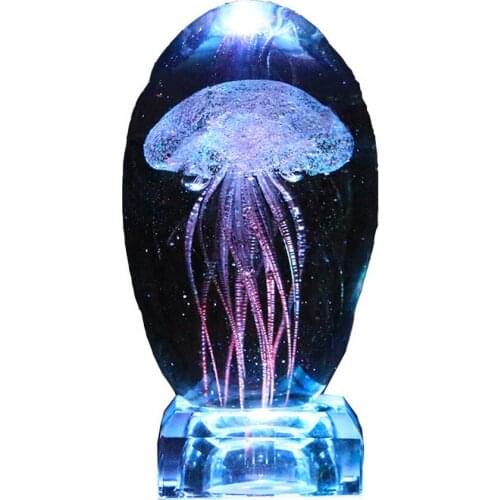 LED Jellyfish Light Bedside Night Light Color-changing Jellyfish Glow Light Relaxing Mood Light Lava Light Valentine Day Gift
