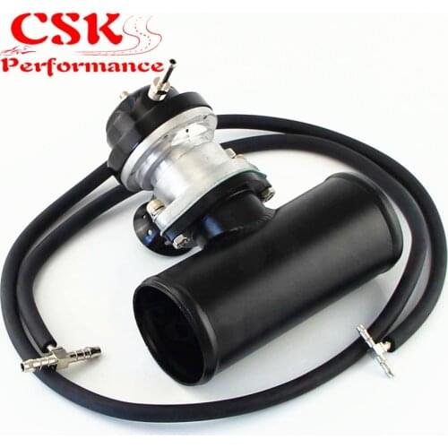 Turbo Charger BOV Blow Off Valve Type-S/RS + 3" Alloy Flange Adapter Pipe Black / Blue /Red