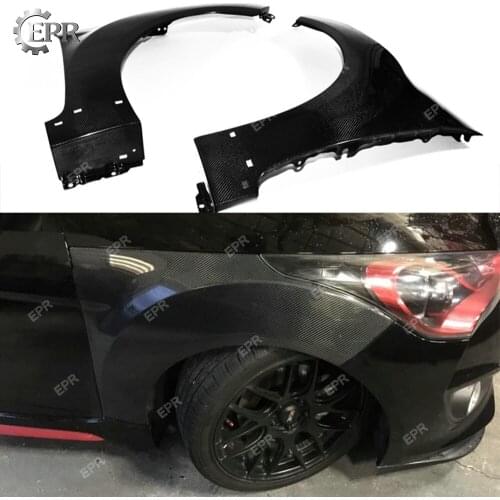 Carbon OEM Front Fender For Hyundai Veloster Carbon Fiber Front Fender Body Kit Tuning Trim Accessories For Veloster