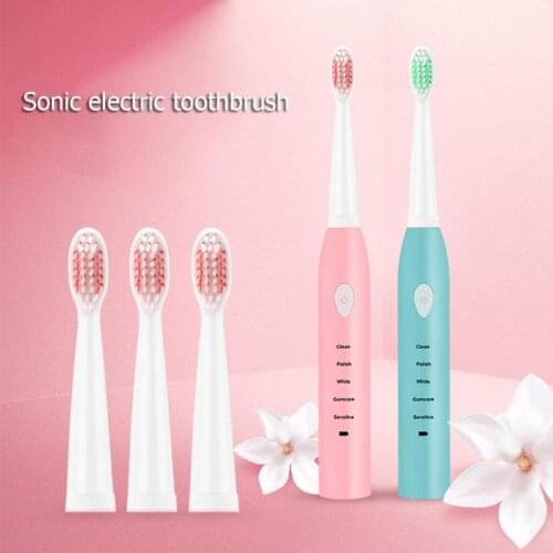 USB Rechargeable 5 Mode Ultrasonic Automatic Waterproof Electric Toothbrush