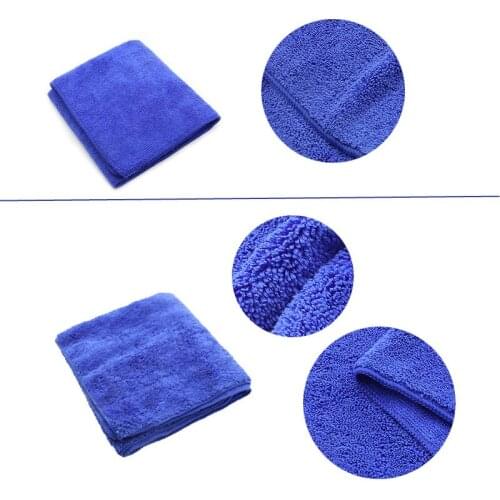 Thicken Car Wash Towel Microfiber Waxed Towel Auto Cleaning Cloth Wipes Drying Washing Home Cleaner Tool