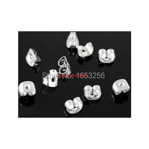 Lot 1000pcs DIY jewelry accessories Stainless steel ear plug ear cap for studs High Shiny