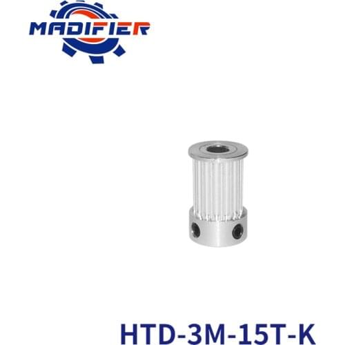 Type 15 teeth 3M Timing Pulley Bore 4mm 5mm 6mm 6.35mm 8mm for HTD belt used in linear pulley 15Teeth 15T