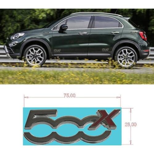 1pcs 3D Metal Car Styling Side Door Badge Stickers Side Window Emblem Decals For Fiat 500 500x 500L Decoration Sticker