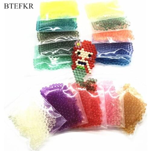 1500Pcs/Set Crystal Beads Toy for Children Brinquedos 3D Puzzle Toys Hama Beads Pegboard Juegos Didacticos Infantiles Juguetes