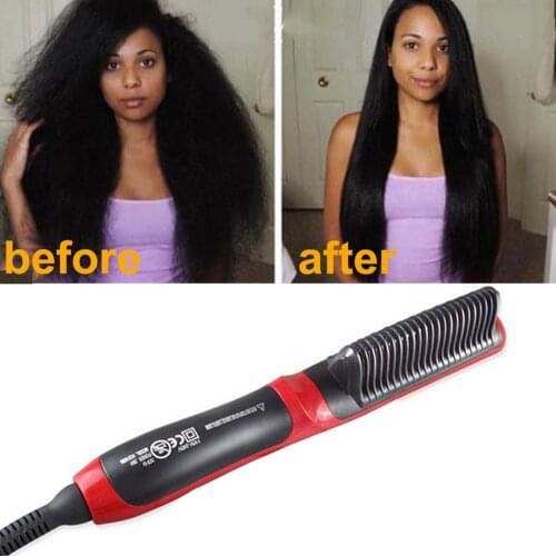 Professional 2 in 1 Hair Straightener Curler Styler Curling Ceramics Styling for Women Men Dry Hair Home Barber Salon Supplies