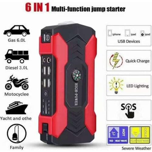 Car Jump Starter Starting Device Battery Power Bank 12V98000mAh Jumpstarter Auto Buster Emergency Booster Car Charger Jump Start