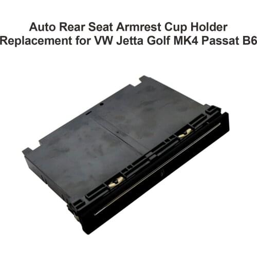 Auto Rear Seat Armrest Cup Holder Replacement for VW Jetta Golf MK4 Passat B6 Car Interior Accessories Parts
