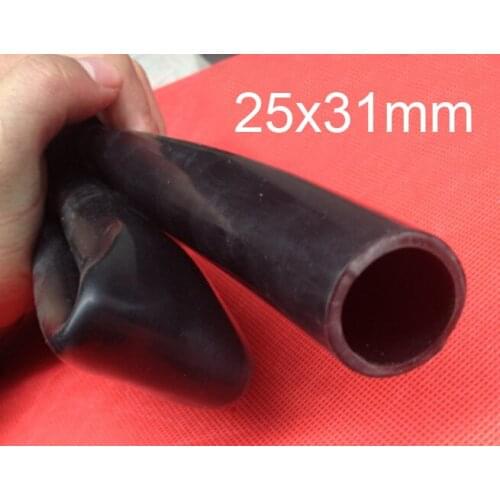 25x31mm 25mm id black silicone tube flexible Black silicon hose high temperature non-toxic dark silicone rubber tubing