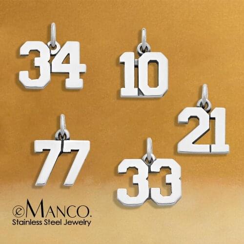 EManco 36L Stainless Digital accessories Pendant Necklace Charms Necklace Cosplay Jewelry Gift for DIY Jewelry Making