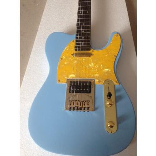 Free delivery / yellow guard high quality light blue gold TL Guitar / customizable China Electric Guitar