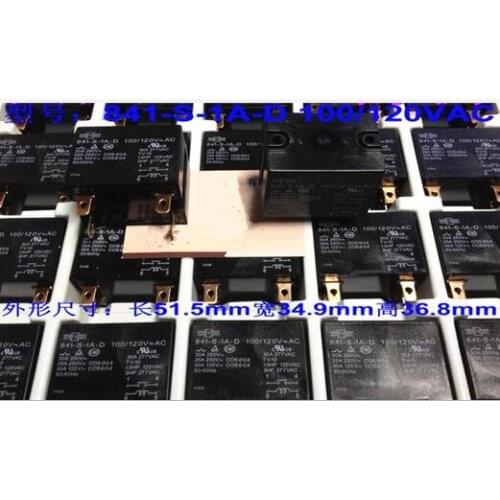 HOT NEW relay 841-S-1A-D-100/120VAC 841-S-1A-D 100/120VAC 841-S-1A 841S1AD 100/120VAC 100VAC 120VAC 30A DIP4 2pcs/lot