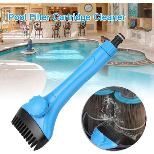 Pool Filter Cartridge Cleaner Swimming Pool Filter Cleaner Handheld Cleaning Brush Outdoor Hot Tubs Cleaning Accessories