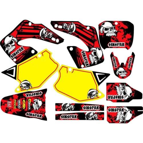 Motocross 3M GRAPHICS STICKERS DECALS Backgrounds Kits for Honda CR125 CR 125 2000 2001 CR125R for Honda CR250 CR 250 2001 2000