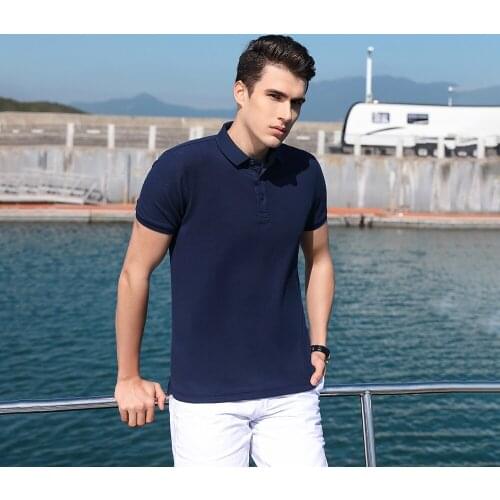 Multi Sized Mens Sports Poles In Cotton Viscose Fabric Solid Color Simple Type Short Sleeve Leisure Golf Wear Man Summer S600M