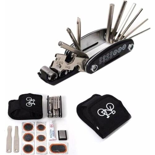 Bike Tool Bicycle Tire Repair Tools Kits Cycling Tyre Repair Kit Tool With Tool Bag Multifunction Portable Convenience