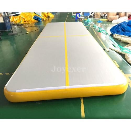 5x2x0.2m Inflatable DWF Air Track Gym Air Floor Yoga Mat for Outdoor Sports Training Cheerleading