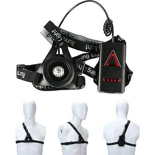 Night Running LED Chest Light Portable Outdoor 50 M Lighting Jogging Sports Safety Chest Light LED Lamp Warning Torch Women Men