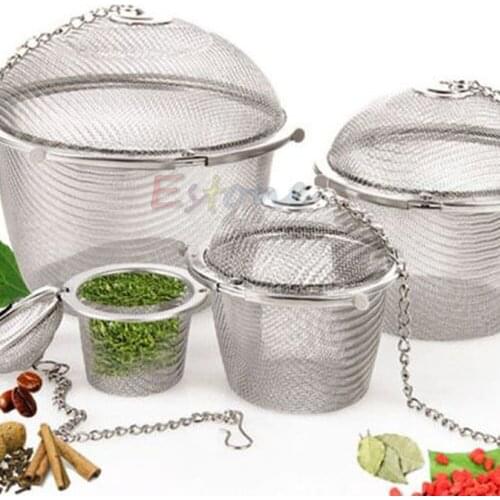New Stainless Steel Practical Tea Ball Spice Strainer Mesh Infuser Filter Herbal