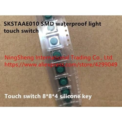 Original new 100% SKSTAAE010 SMD waterproof light touch switch 8*8*4 silicone key