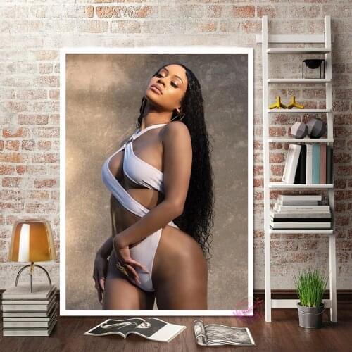Saweetie Poster Sexy Wall Art Pop Music Singer Canvas Painting Picture Print For Girl Room Decoration Gift