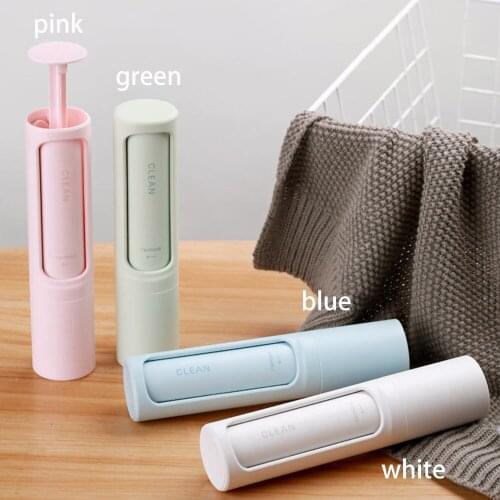 Roller Hair Removal Brush Sticking Device Reusable Self Cleaning Clothes Pet Remover Brush Lint Cat Dog Fur Hair Dust Removal