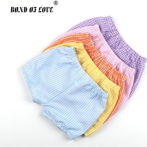 Girls Shorts Summer Shorts For Boys Girls Cotton Kids Shorts Children Beach Shorts Clothes tartan Toddler Baby Clothing Pants
