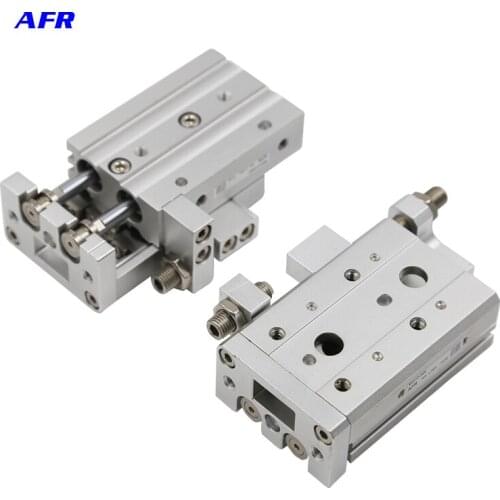 SMC Type Double Acting 6mm Bore Slide guide cylinder MXS6-10A MXS6-20A MXS6-30A MXS6-40A MXS6-50A Pneumatic Air Cylinder
