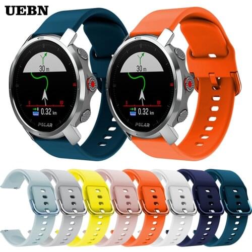 UEBN Sport Soft Silicone Replacement Band For Polar Grit X Strap Bracelet for POLAR Vantage M POLAR IGNITE watchbands