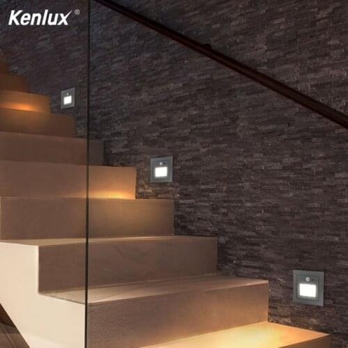 LED Wall Lamp PIR Motion Sensor 3W LED Step Light Waterproof IP54 Porch Light Modern Courtyard Garden Indoor Night Stair Light