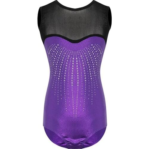 YOYO Dance Girls Ballet Leotards Gymnastics wear Sleeveless Dresses Fitness Leotard Wear Costume