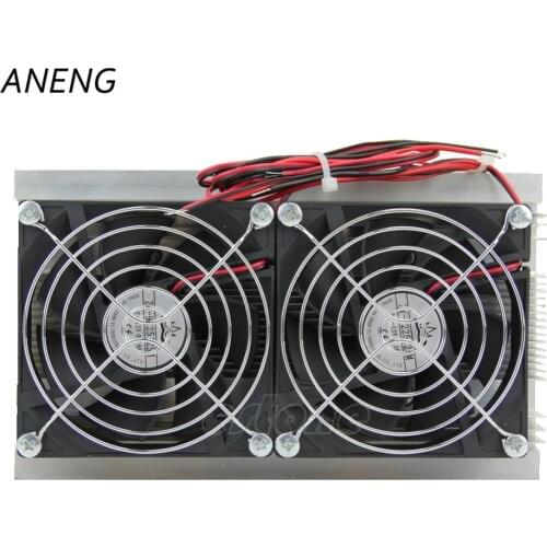 ANENG 1PC Thermoelectric Peltier Refrigeration Cooling System Kit Cooler Double Fan New