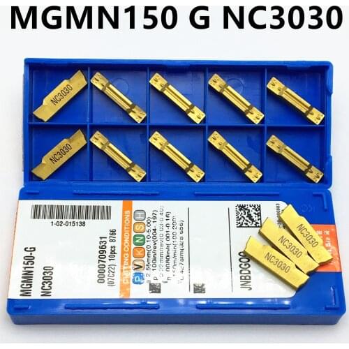 MGMN150 G NC3030 10-piece turning tool for metal 1.5 mm carbide inserts MGMN150-G NC3030 flat lathe grooved inserts
