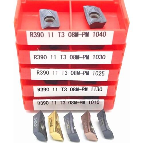 R390 11T308 PM 1025 1030 1040 1130 1010 Carbide inserts for lathe metal cutting tools for indexable cutting tools Turning Insert
