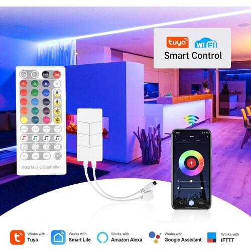Wifi LED Light Strip Remote Controller IR Remote Led Strip Llights Adapter Controller for RGB 5050 12v 24v