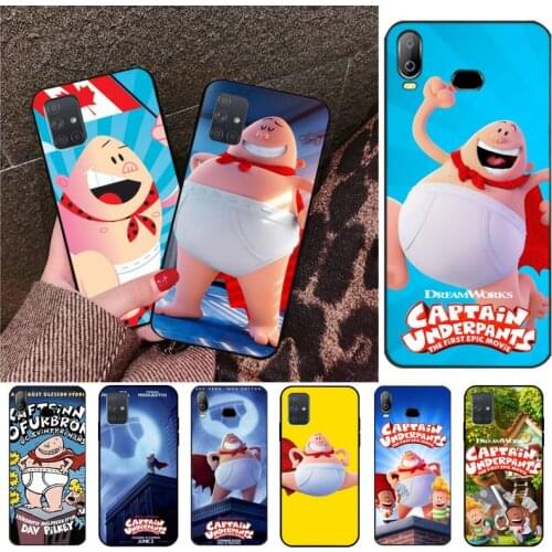 Captain Underpants cartoon Coque Shell Phone Case For Samsung A10 A20 A30 A40 A50 A70 A80 A71 A91 A51 A6 A8 2018