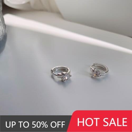 2021 New Women Bling Earrings Luxurious Hoop Earrings Female Delicate Inlaid Zircon Jewelry Elegant Copper Accessories Gift