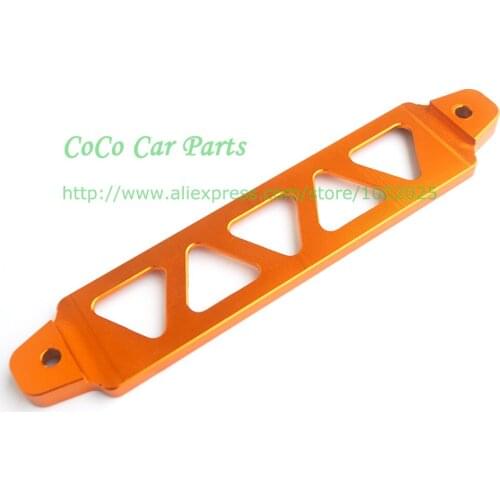 Gold Green Red Blue Black Purple Silver Battery Tie Down Pitch-Row 19cm With Sticker Aluminum Battery Holder