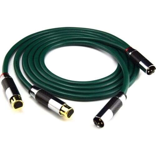 1 Pair XLR Cable High Quality OCC 2 XLR Male to Female Audio Cable