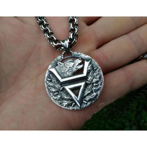 10pcs wholesale Viking bear pendant Veles symbol pendant slavic bear talisman pendant pagan men necklace Veles symbol jewelry