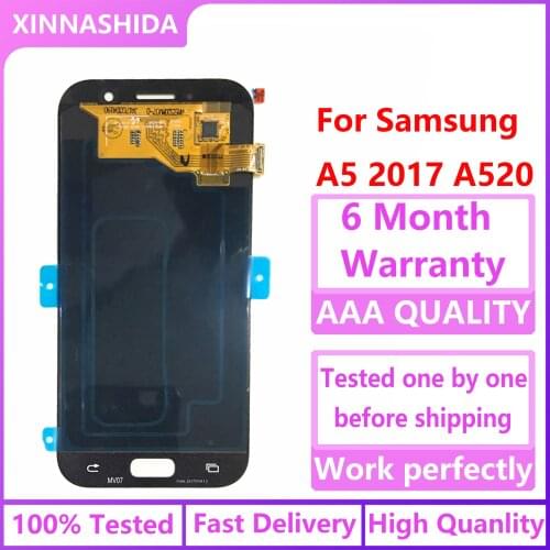 5.0 inch for SAMSUNG Galaxy A5 2017 A520 A520F SM-A520F LCD Touch Screen Sensor Panel for r SAMSUNG Galaxy A5 Parts