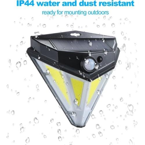 LEDs COB Light Source Solar Powered Wall Lamp Drop shipping