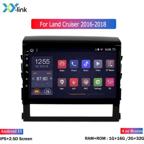 Android car radio multimedia dvd player GPS navigation system for toyota land cruiser 2016-2018 audio stereo accessories 1 din