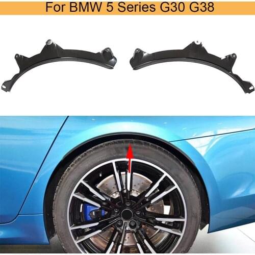 Car Rear Wheel Arches Fender Flares Mudguards Trims for BMW 5 Series G30 G38 2017-2019 Wheel Eyebrows Guards Not M5 Matte Black