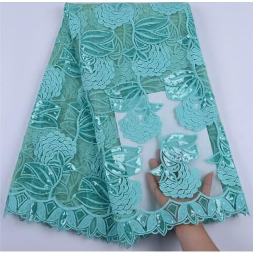 Sequins Milk Silk Lace African Lace Fabric Sequins French Mesh Lace Fabric High Quality Nigerian Lace Fabric For Wedding A1684