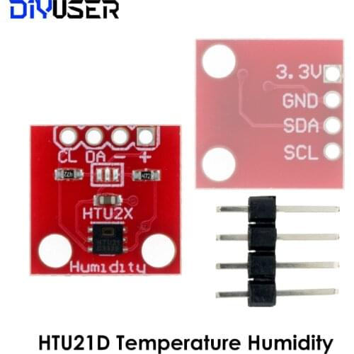 Temperature Humidity Sensor GY-213V-HTU21D HTU21D I2C Replace SHT21 SI7021 HDC1080 Module