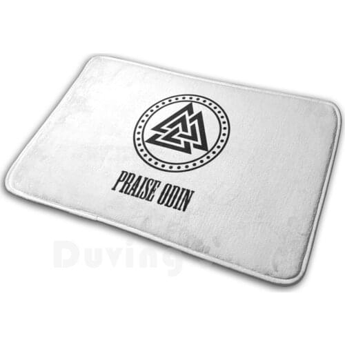 Praise Odin Carpet Mat Rug Cushion Soft Odin Viking Norse Norway Scandinavian Scandinavia Pagan Valknut